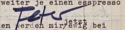 03-Brief von Peter, Aug 73-Unterschrift 'Peter'-400